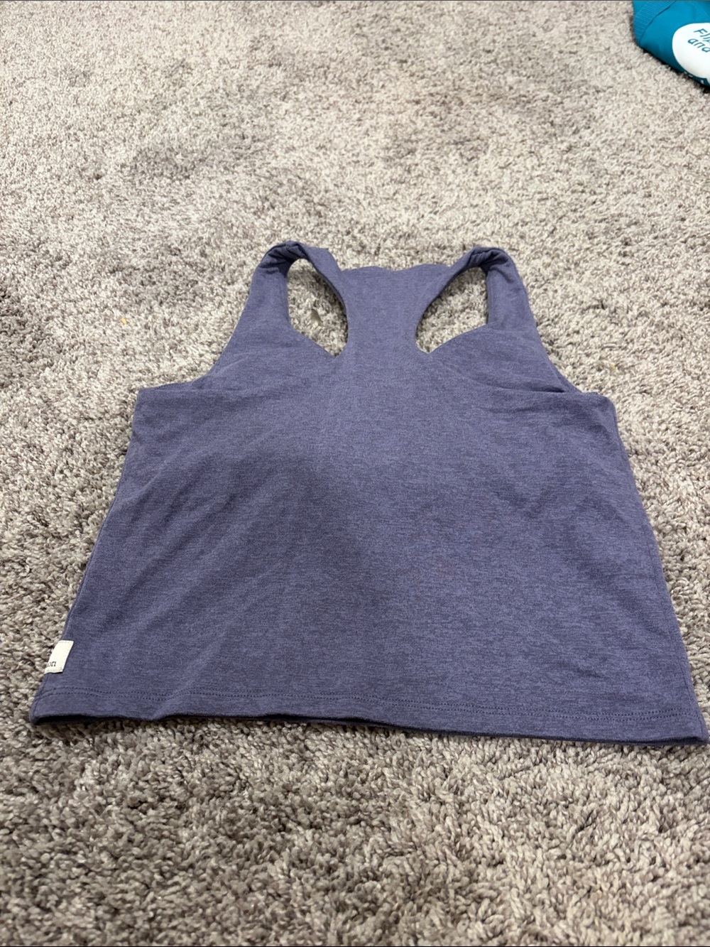 EUC Vuori Halo Performance Crop 2.0 in Heathered Purple Sz S - Picture 3 of 3